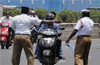 Motorcyclist assaults police in city